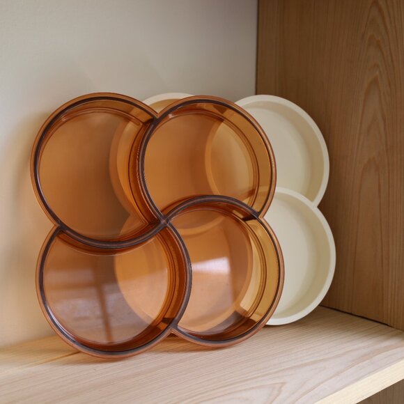 Mid Century Modern Dansk 4-Compartment Cream Melamine Tray - Picture 6 of 8